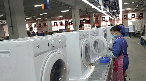 年底繁忙！金環(huán)電器全力保障英國Argos客戶滾筒干衣機(jī)生產(chǎn)